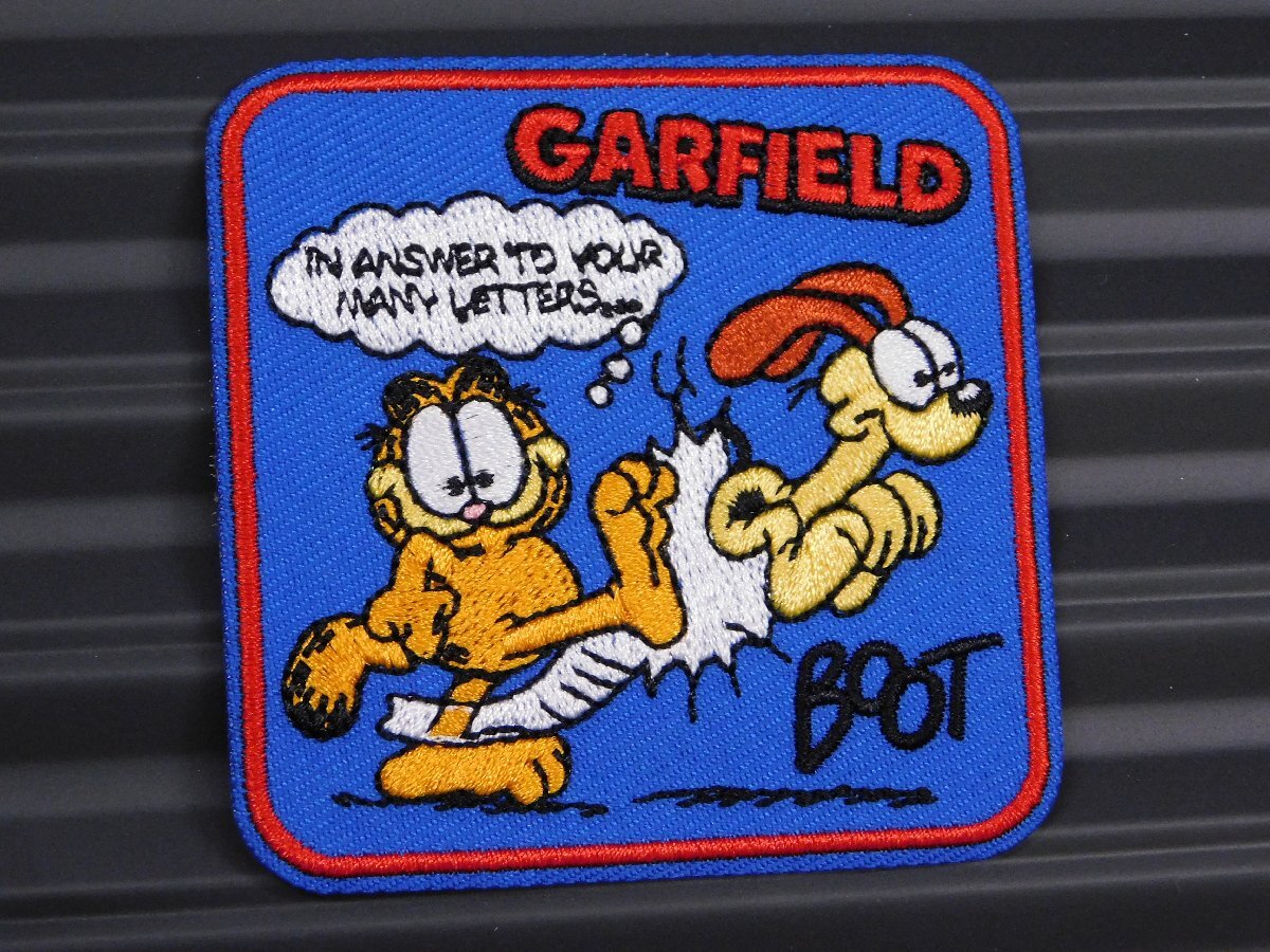 ◆送料\110◆【GARFIELD・ガーフィールド④】※《アイロン刺繍ワッペン・》 アメリカン雑貨 刺繍ワッペン アイロンワッペン拍卖
