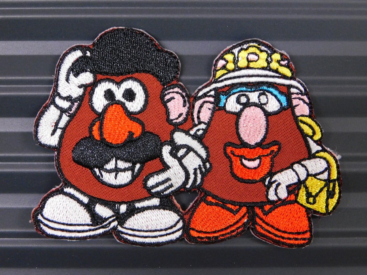 ◆送料\110◆【Potato Head・ポテトヘッド】※《アイロン刺繍ワッペン》 アメリカン雑貨 刺繍ワッペン アイロンワッペン拍卖