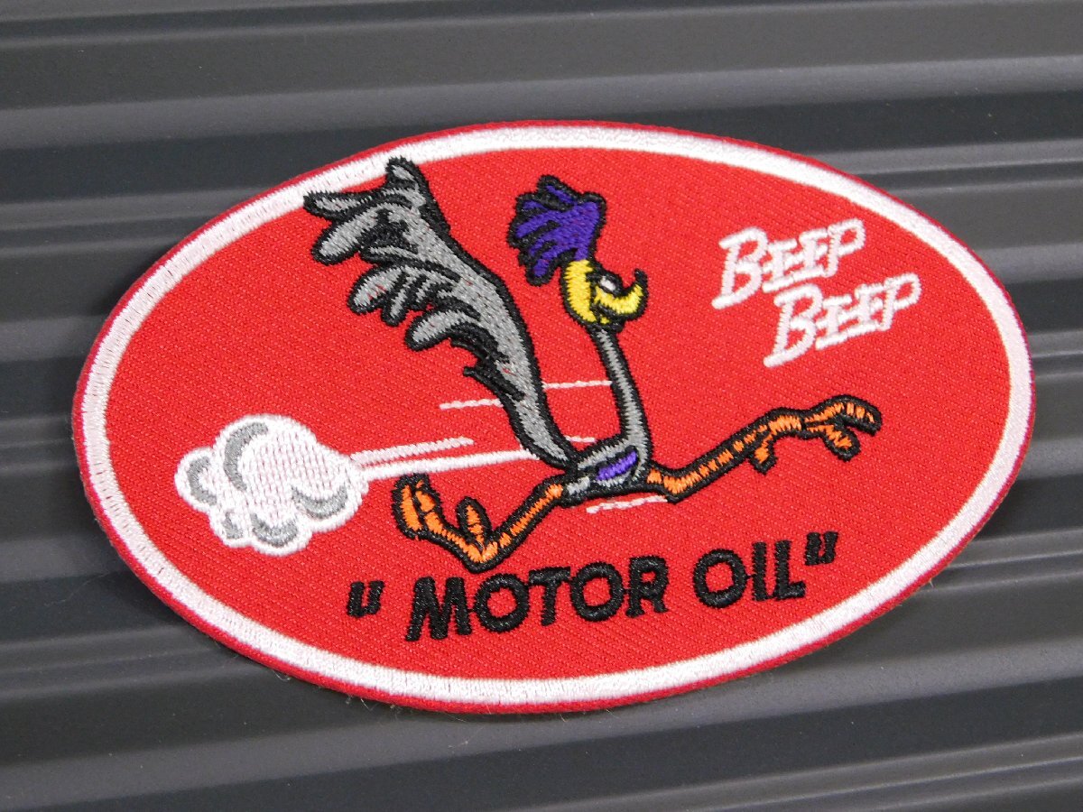 ◆送料\110◆【ロードランナー④】※《アイロン刺繍ワッペン》 アメリカン雑貨 刺繍ワッペン アイロンワッペン拍卖