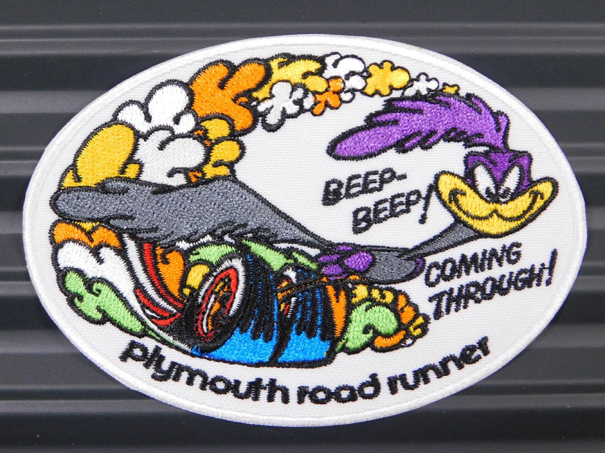 ◆送料\110◆【ロードランナー⑥】※《アイロン刺繍ワッペン》 アメリカン雑貨 刺繍ワッペン アイロンワッペン拍卖