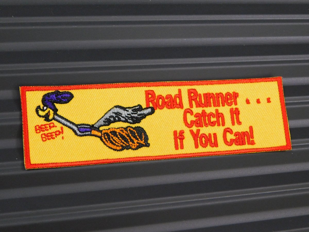 ◆送料\110◆【ロードランナー①】※《アイロン刺繍ワッペン》 アメリカン雑貨 刺繍ワッペン アイロンワッペン拍卖