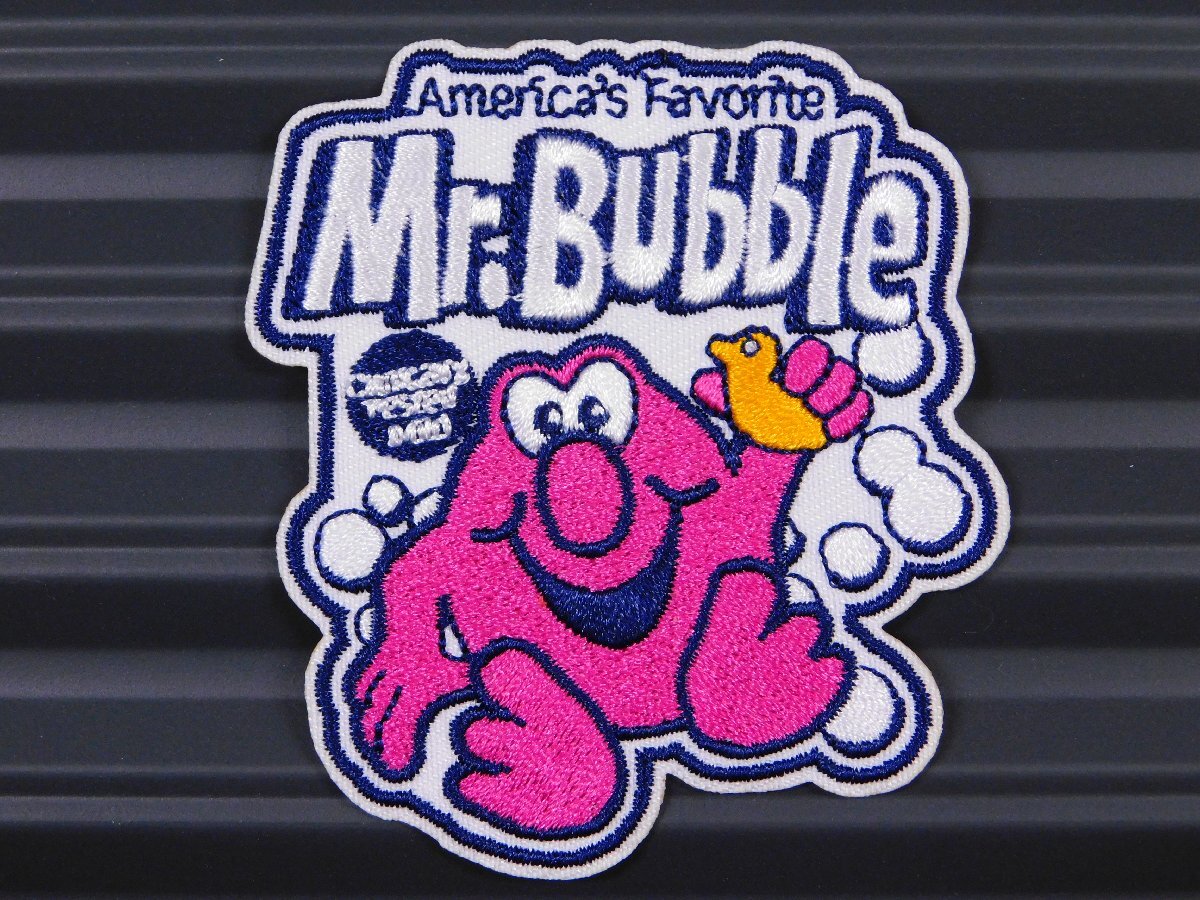 ◆送料\110◆【Mr.Bubble・ミスターバブル】※《アイロン刺繍ワッペン》 企業柄 アメリカン雑貨 刺繍ワッペン アイロンワッペン拍卖