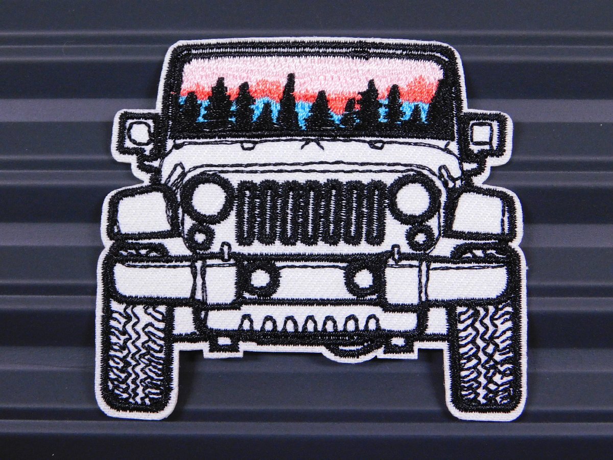 ◆送料\110◆【JEEP・ジープ】※《アイロン刺繍ワッペン/アウトドア》 アメリカン雑貨 刺繍ワッペン アイロンワッペン拍卖