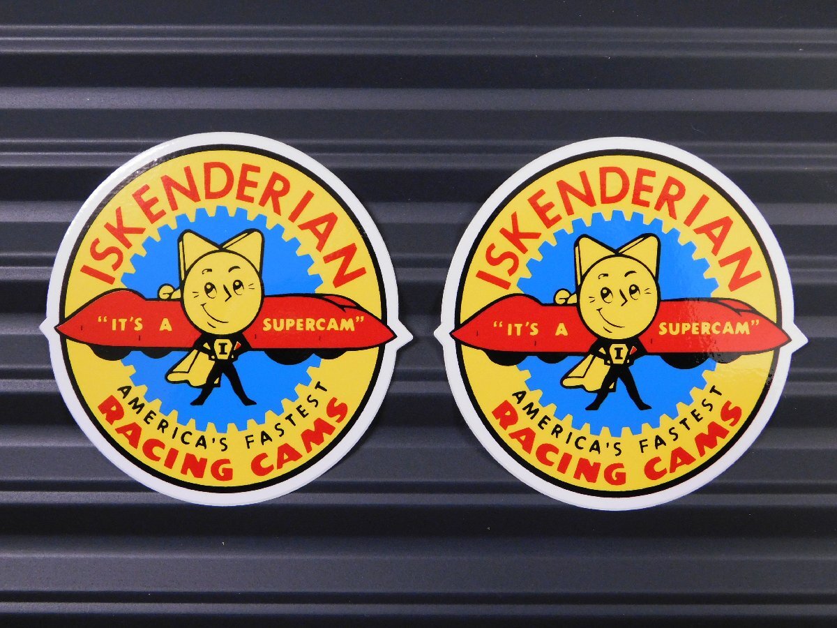 ◆送料\110◆【ISKENDERIAN・ISKYレーシングカム】※《レーシングステッカー/2枚セット》 (品番ms027) アメリカン雑貨 ガレージ拍卖