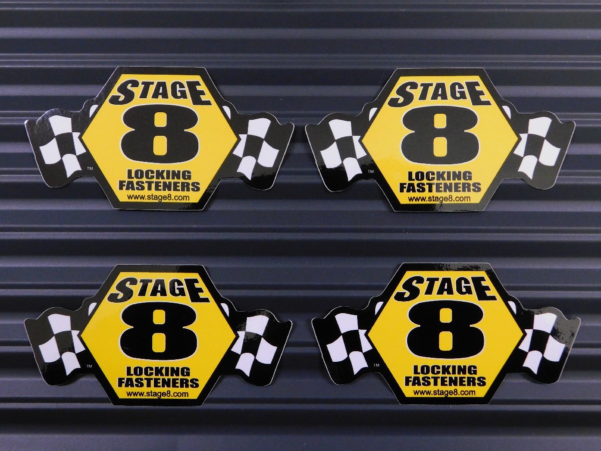 ◆送料\110◆【STAGE 8・ボルト&ナットメーカー】※《レーシングステッカー/4枚セット》 (品番ms067) アメリカン雑貨 拍卖