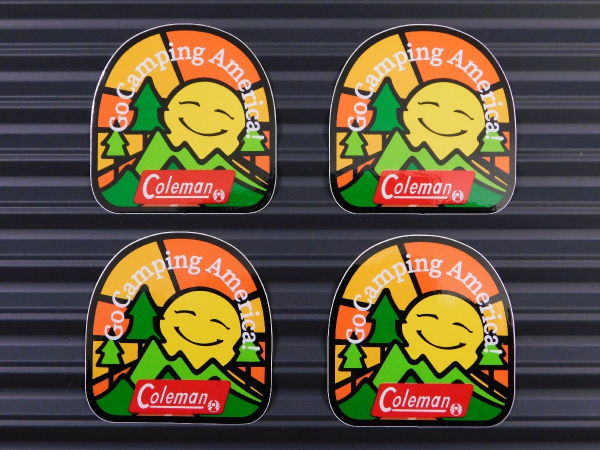 ◆送料\110◆【Coleman SUN・コールマン】※《レーシングステッカー/4枚セット》 (品番ms144) アメリカン雑貨 ガレージ拍卖