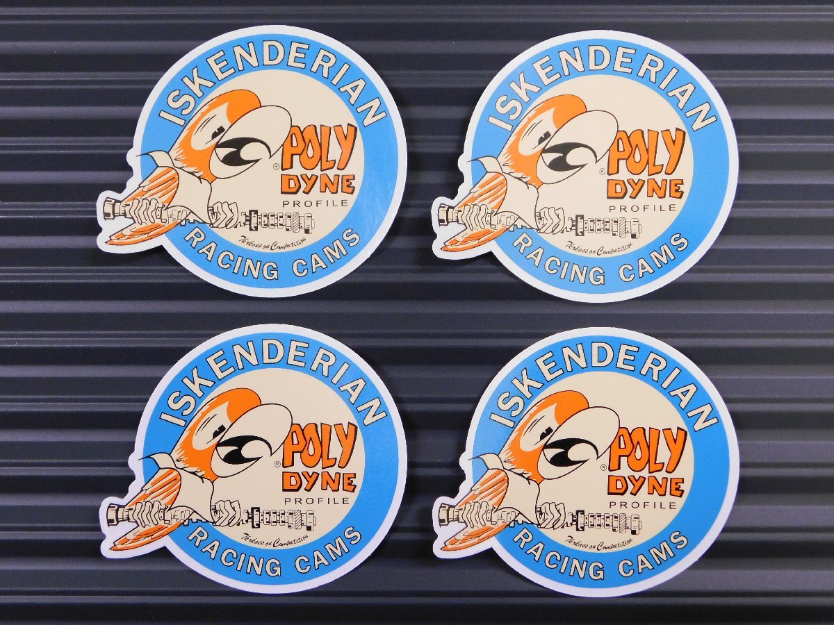 ◆送料\110◆【ISKY・イスケンデリアン】※《レーシングステッカー/4枚セット》 (品番ms066) アメリカン雑貨 レーシングカム拍卖