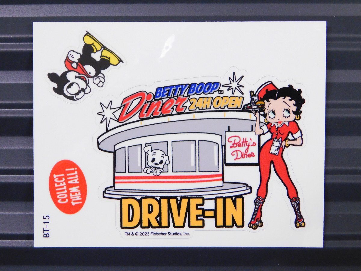 ◆送料\110◆【Betty Boop・ベティちゃん】※《キャラクター ステッカー》 アメリカン雑貨 品番BT-15拍卖