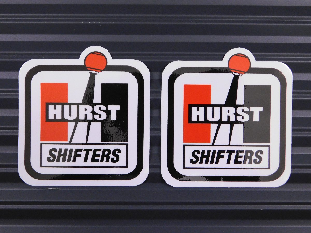 ◆送料\110◆【HURST SHIFTERS・ハーストシフターズ】※《レーシングステッカー/2枚セット》 (品番ms018) アメリカン雑貨 ガレージ拍卖