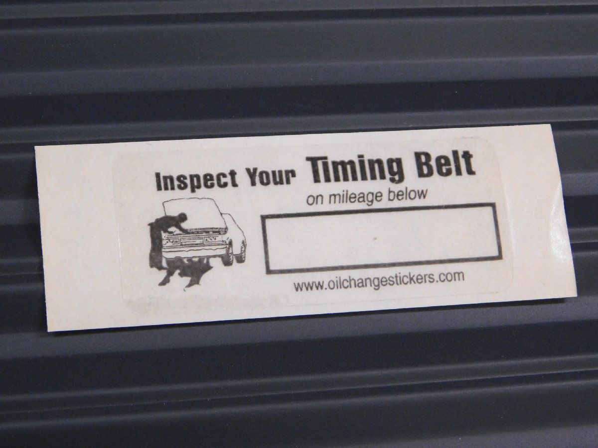 ◆送料\110◆【アメリカ自動車整備用ステッカー】※《メカニックステッカー・タイミングベルト》 タイミングベルト交換ステッカー拍卖
