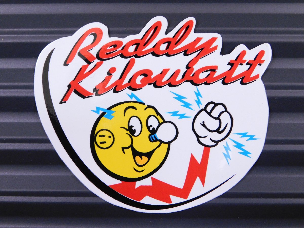 ◆送料\110◆【REDDY KILOWATT・レディキロワット】※《レーシングステッカー》 (品番ms097) アメリカン雑貨 ガレージ拍卖