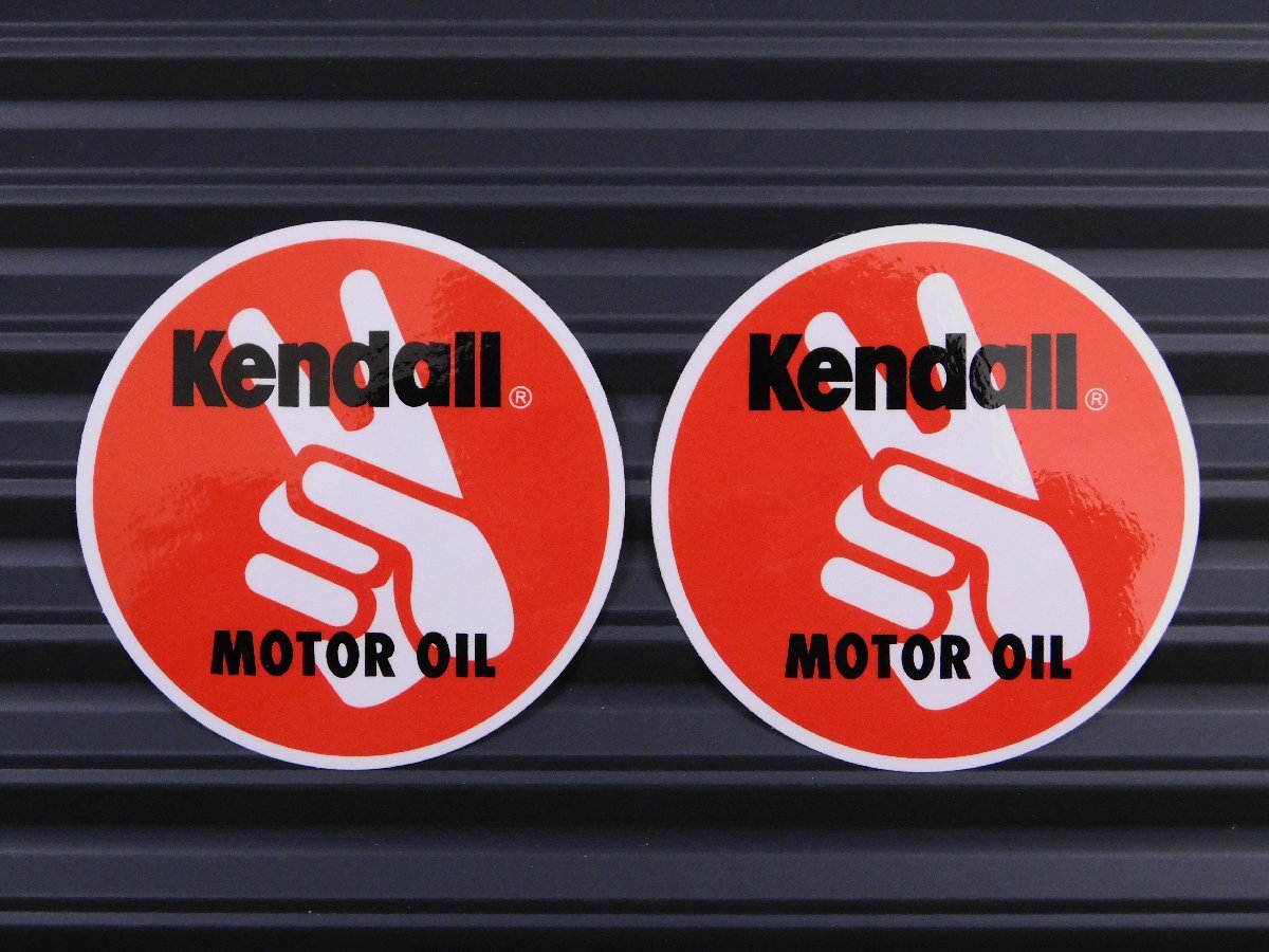 ◆送料\110◆【Kendall MOTOR OIL・ケンドル】※《レーシングステッカー/2枚セット》 (品番ms078) アメリカン雑貨拍卖