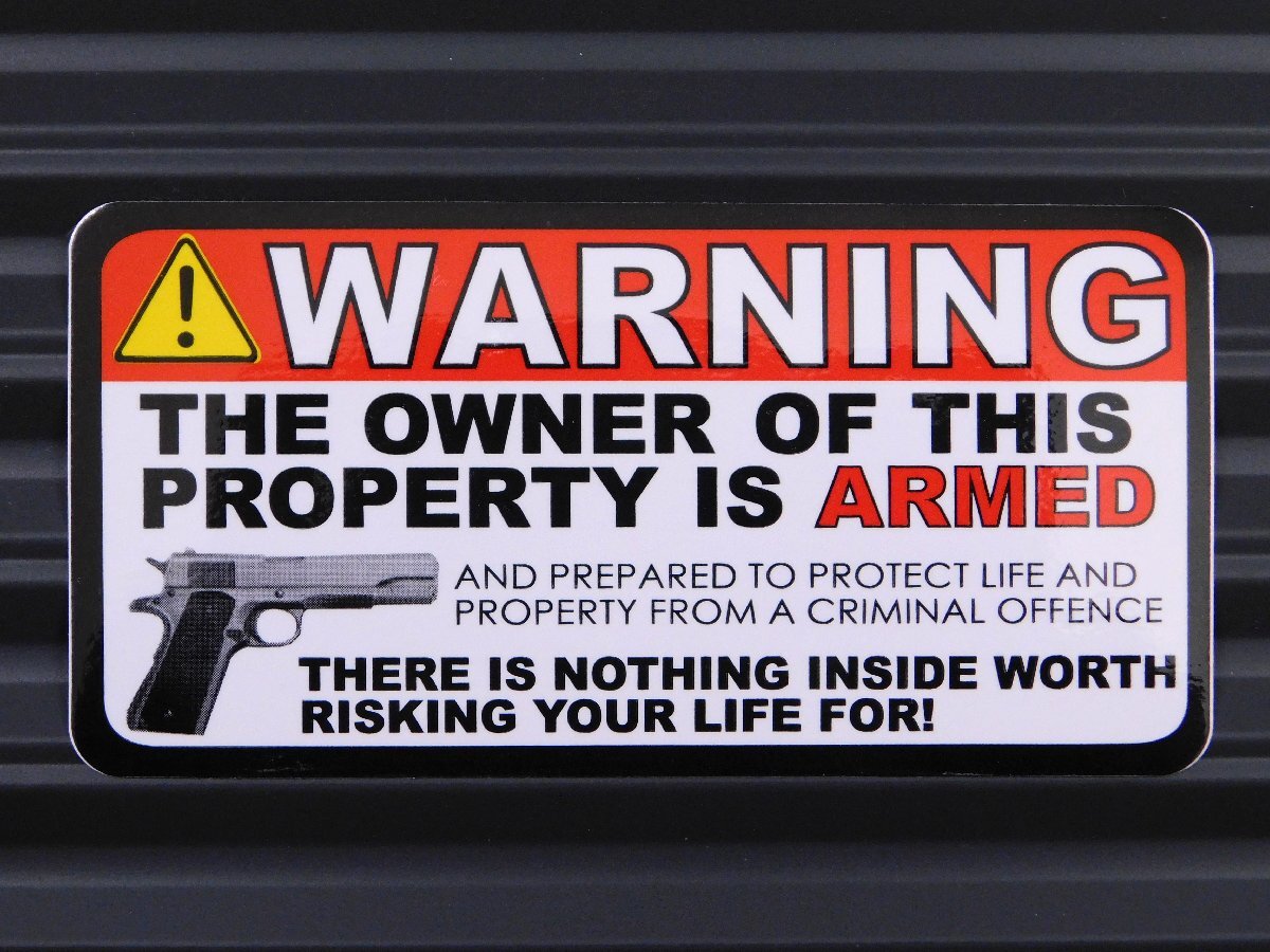 ◆送料\110◆【WARNING】※《レーシングステッカー》 (品番ms074) アメリカン雑貨 ガレージ拍卖