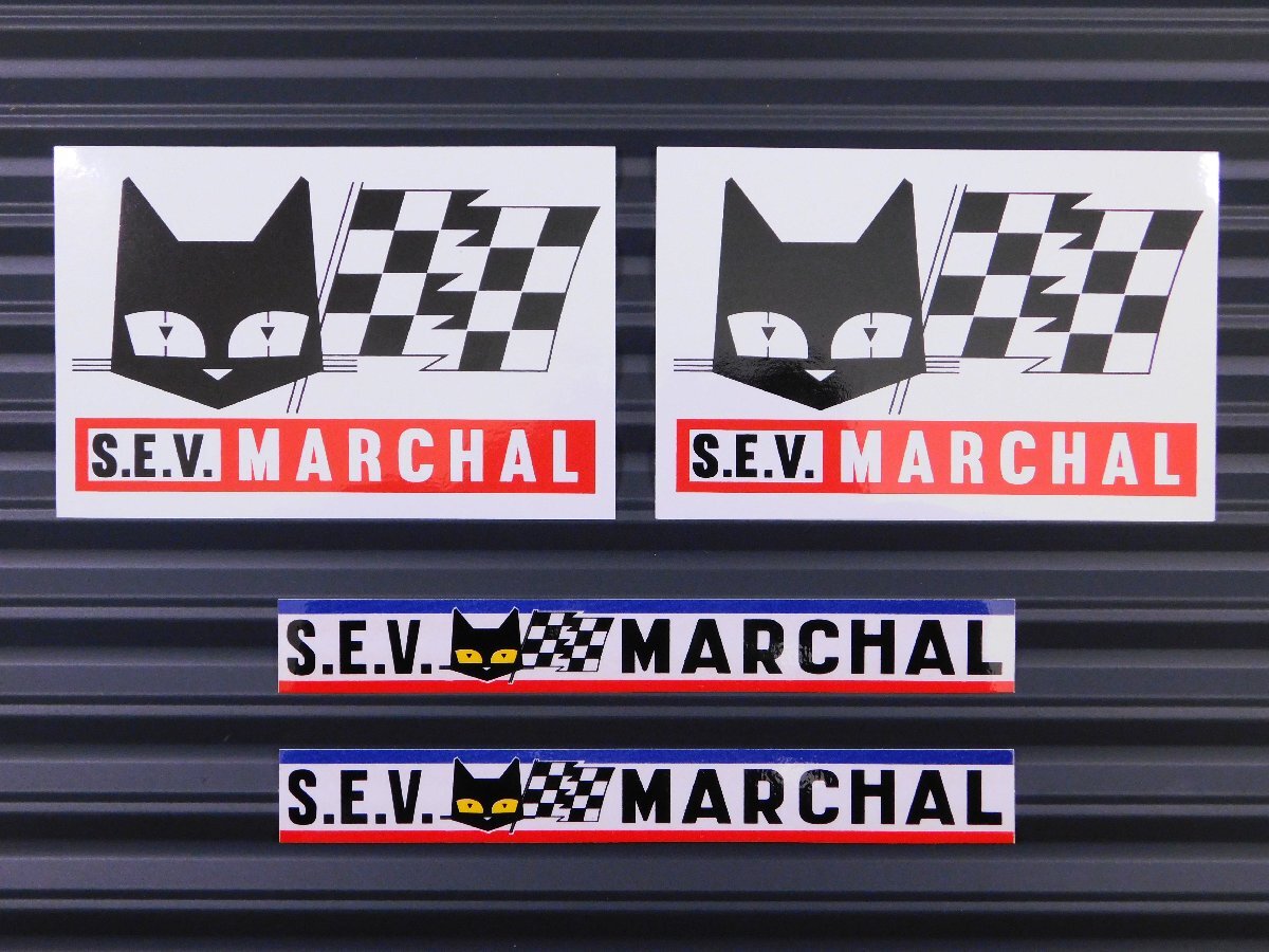 ◆送料\110◆【S.E.V MARCHAL・マーシャル】※《レーシングステッカー/2種類セット×2セット》 (品番ms115・ms121) アメリカン雑貨拍卖