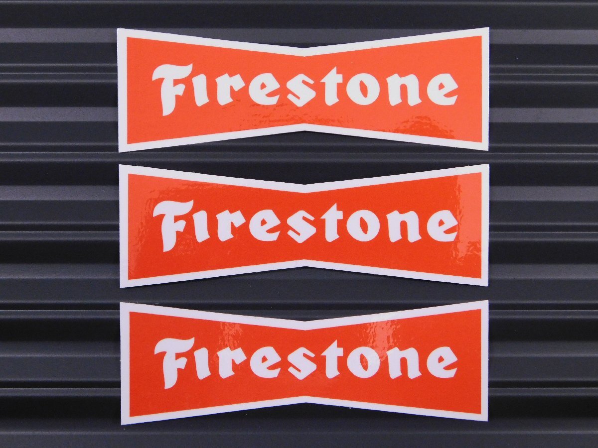 ◆送料\110◆【Firestone・ファイアストン】※《レーシングステッカー/3枚セット》 (品番ms016) アメリカン雑貨 ガレージ拍卖