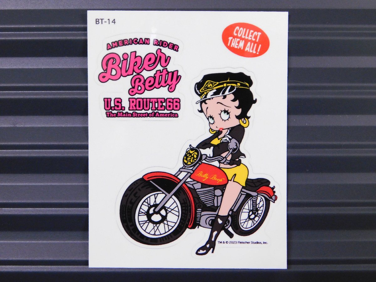 ◆送料\110◆【Betty Boop・ベティちゃん】※《キャラクター ステッカー》 アメリカン雑貨 品番BT-14拍卖