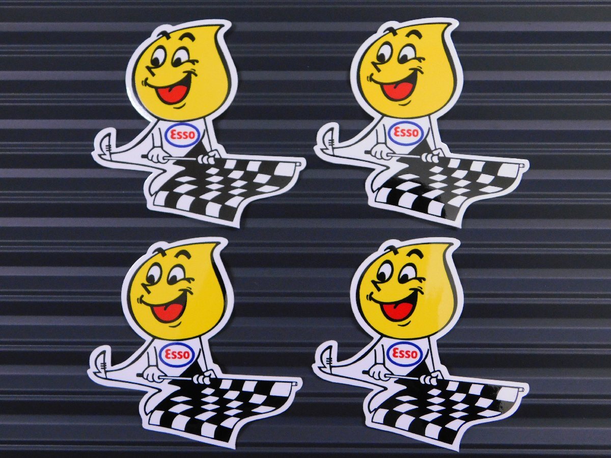 ◆送料\110◆【ESSOBOY・エッソボーイ】※《レーシングステッカー/4枚セット》 (品番ms143) アメリカン雑貨 ガレージ拍卖