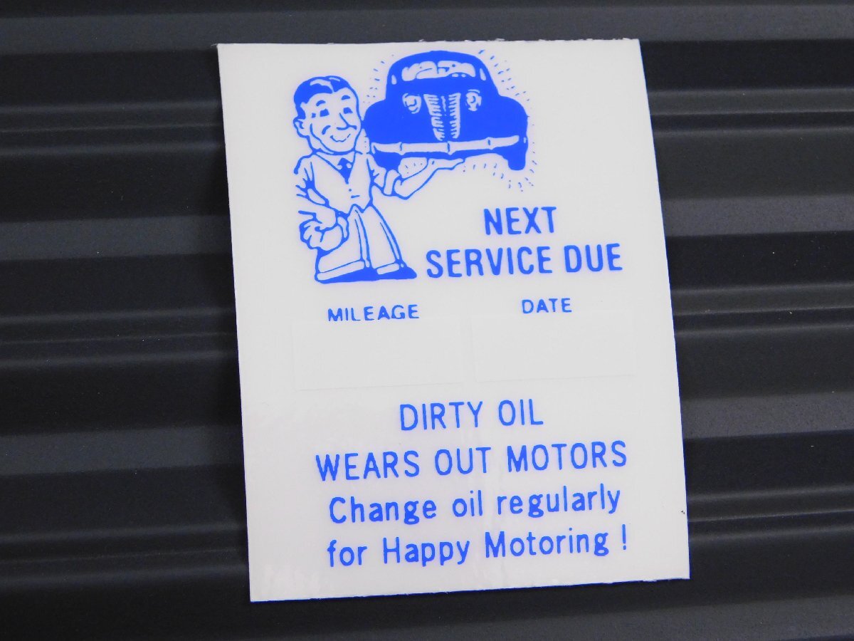 ◆送料\110◆【アメリカ自動車整備用ステッカー】※《メカニックステッカー・OILチェンジ》 sd-02 オイル交換ステッカー拍卖