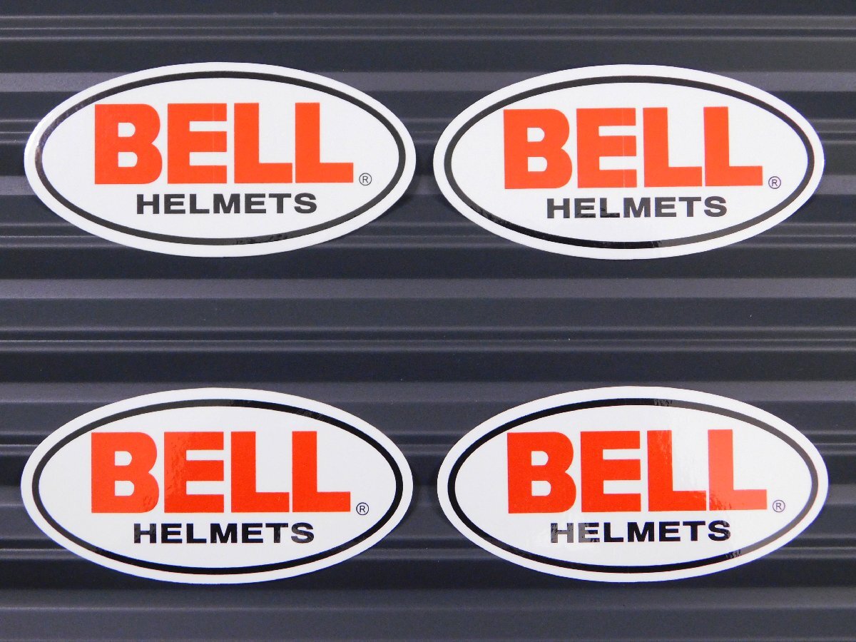 ◆送料\110◆【BELL HELMETS・ベル】※《レーシングステッカー/4枚セット》 (品番ms022) アメリカン雑貨 ガレージ拍卖
