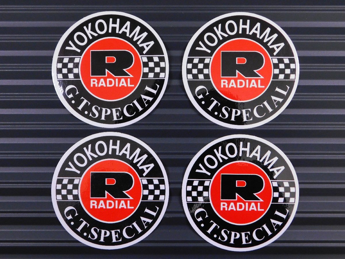 ◆送料\110◆【YOKOHAMA TIRE G.T. SPECIAL・ヨコハマタイヤ】※《レーシングステッカー/4枚セット》 (品番ms098) アメリカン雑貨 ガレ拍卖