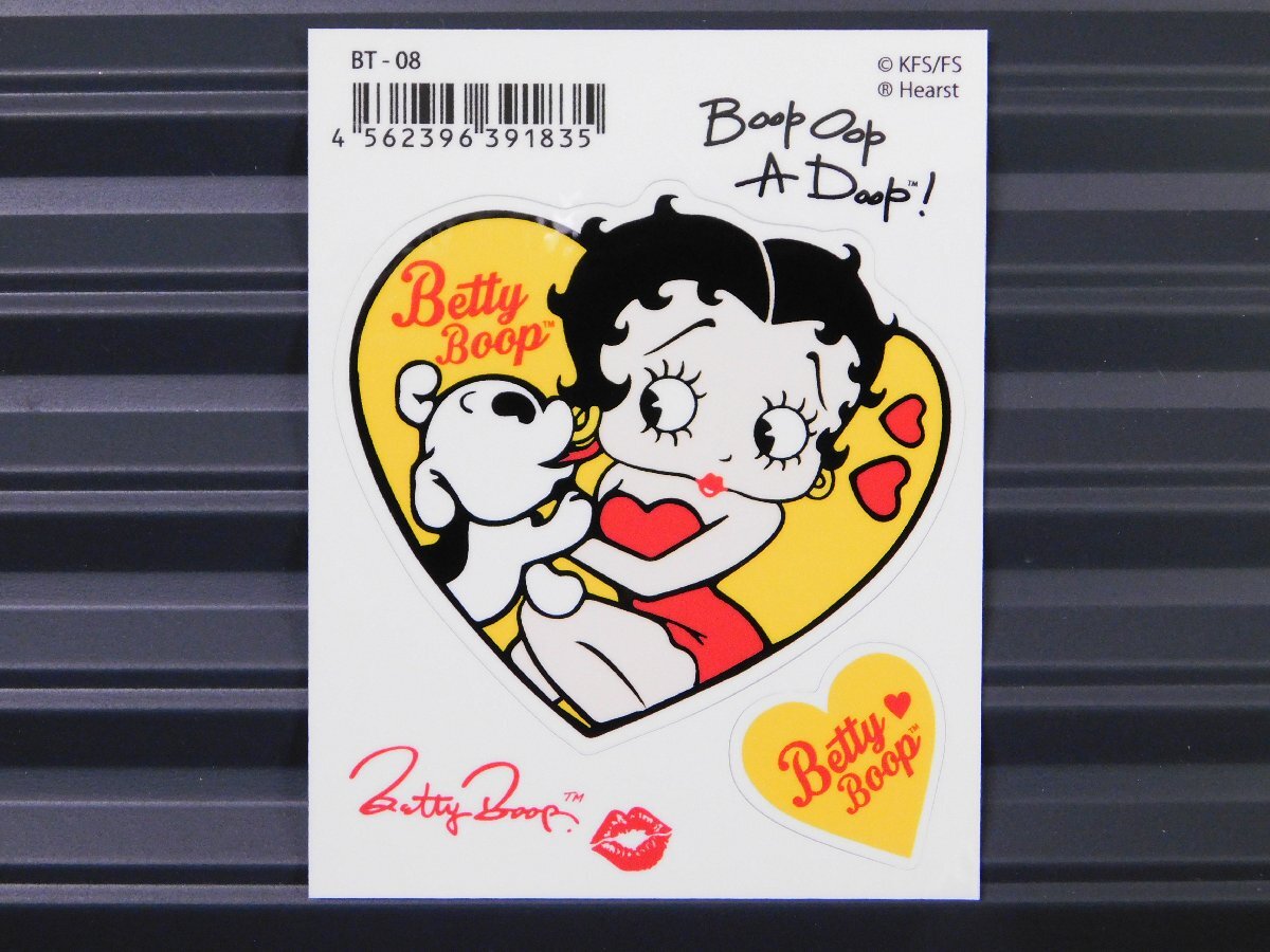 ◆送料\110◆【Betty Boop・ベティちゃん】※《キャラクター ステッカー》 アメリカン雑貨 品番BT-08拍卖