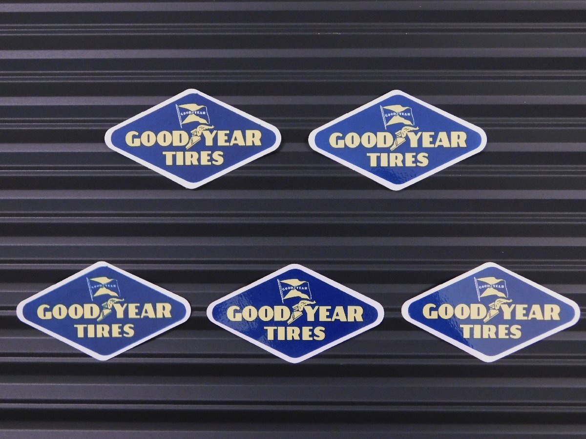 ◆送料\110◆【GOOD YEAR TIRES・グッドイヤー】※《レーシングステッカー/5枚セット》 (品番ms017) アメリカン雑貨 ガレージ拍卖
