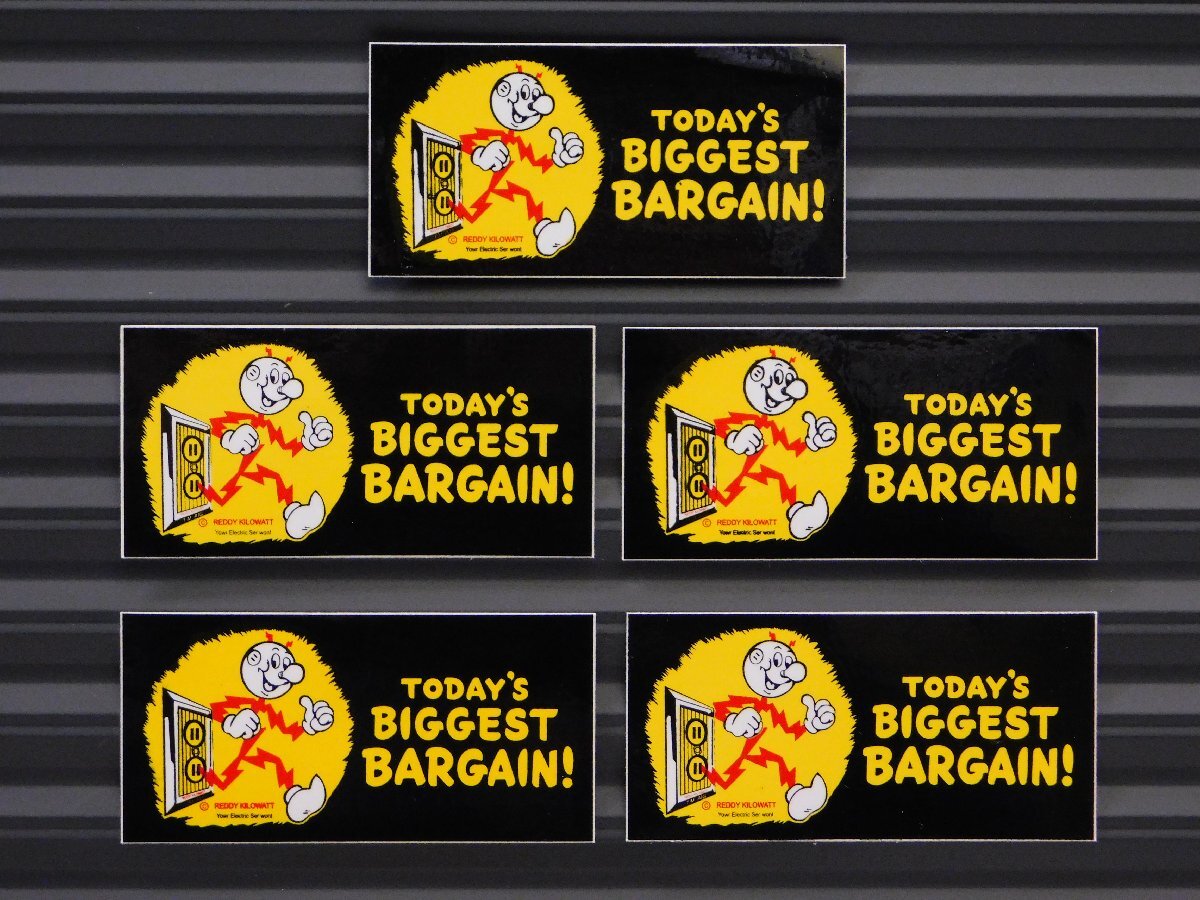 ◆送料\110◆【REDDY KILOWATT・レディキロワット】※《レーシングステッカー/5枚セット》 (品番ms042) アメリカン雑貨 ガレージ拍卖