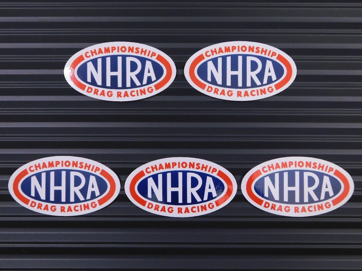 ◆送料\110◆【NHRA・全米ホットロッド協会】※《レーシングステッカー/5枚セット》 (品番ms025) アメリカン雑貨 ガレージ拍卖