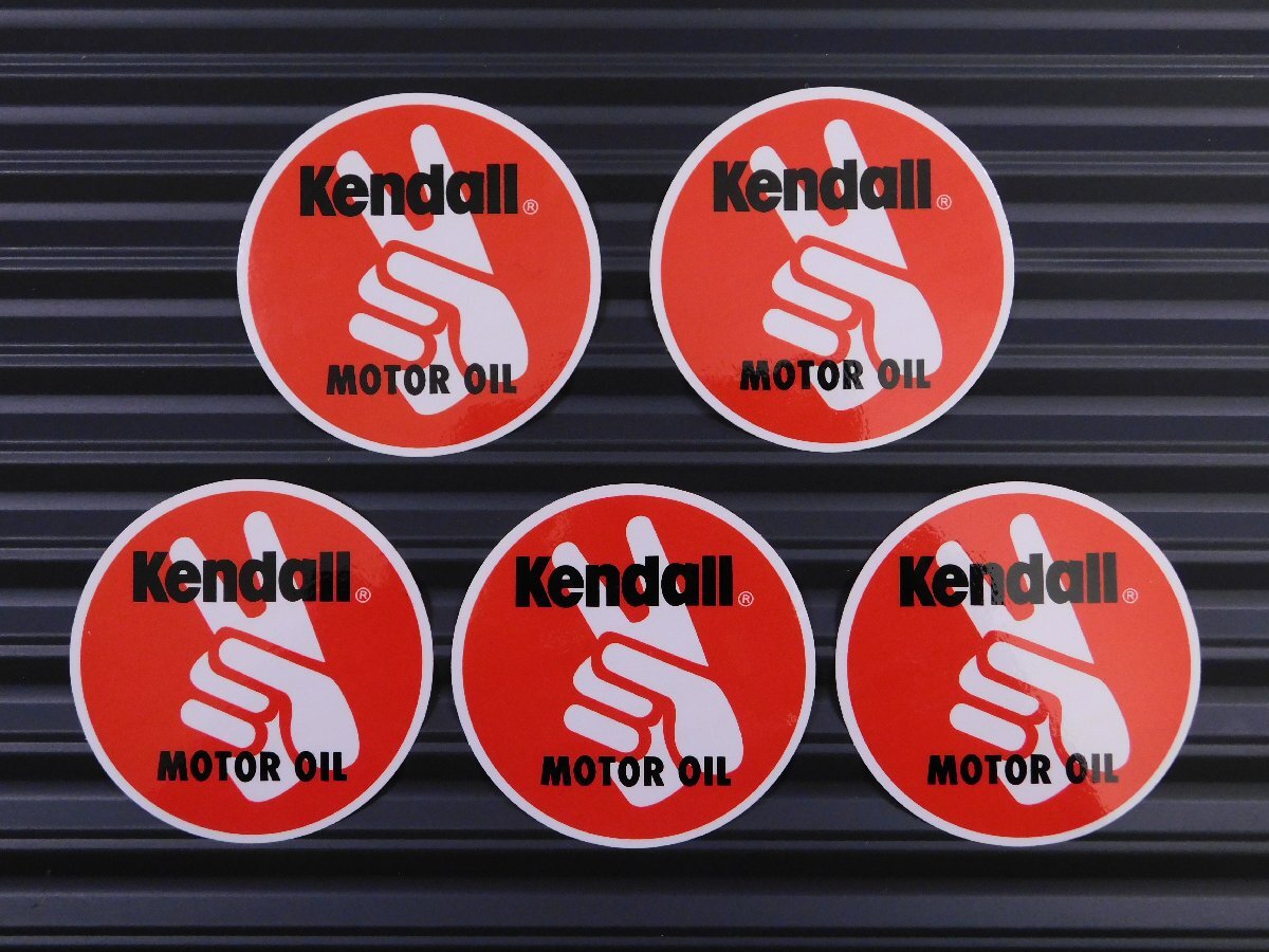 ◆送料\110◆【Kendall MOTOR OIL・ケンドル】※《レーシングステッカー/5枚セット》 (品番ms078) アメリカン雑貨拍卖