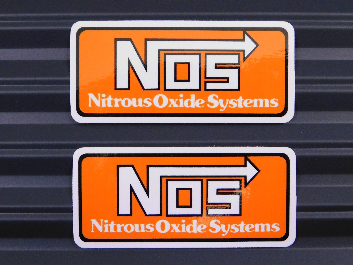 ◆送料\110◆【NOS・ナイトラス オキサイド システム】※《レーシングステッカー/2枚セット》 (品番ms007) アメリカン雑貨 ガレージ拍卖