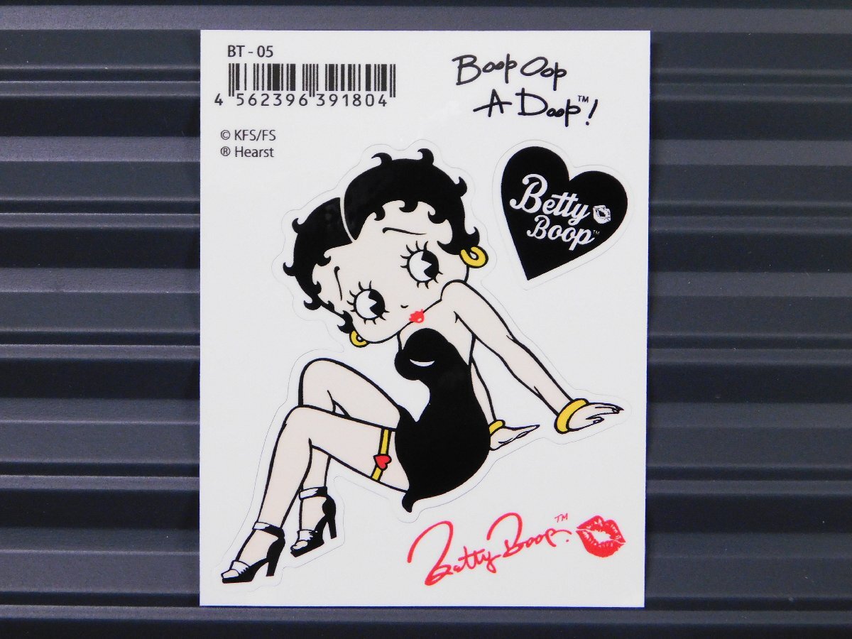 ◆送料\110◆【Betty Boop・ベティちゃん】※《キャラクター ステッカー》 アメリカン雑貨 品番BT-05拍卖
