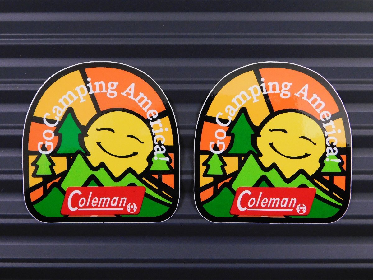 ◆送料\110◆【Coleman SUN・コールマン】※《レーシングステッカー/2枚セット》 (品番ms144) アメリカン雑貨 ガレージ拍卖