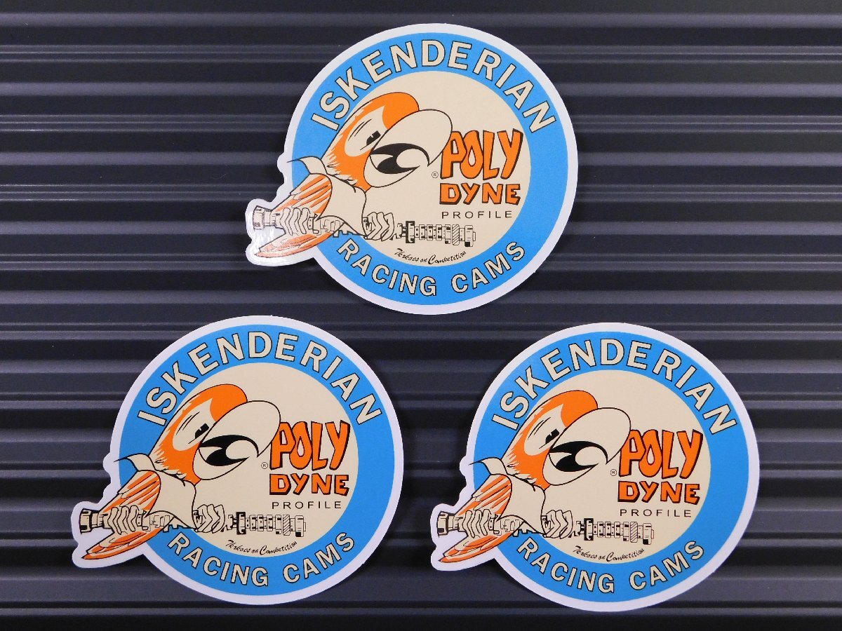 ◆送料\110◆【ISKY・イスケンデリアン】※《レーシングステッカー/3枚セット》 (品番ms066) アメリカン雑貨 レーシングカム拍卖