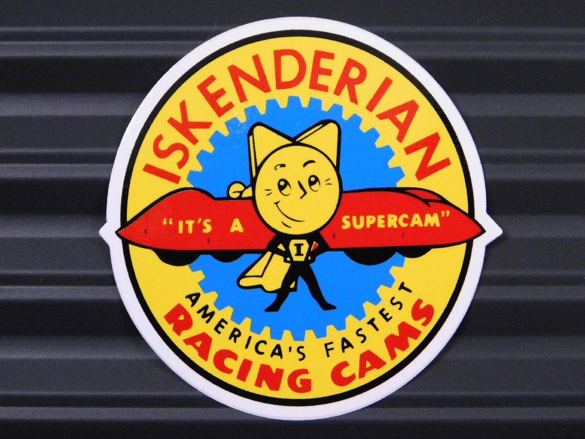 ◆送料\110◆【ISKENDERIAN・ISKYレーシングカム】※《レーシングステッカー》 (品番ms027) アメリカン雑貨 ガレージ拍卖