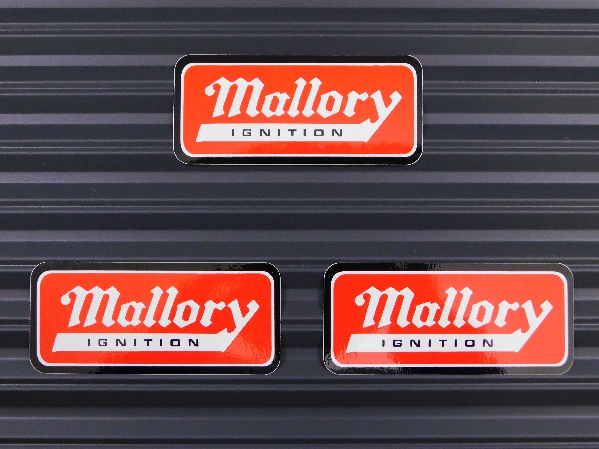 ◆送料\110◆【mallory IGNITION・マロリーイグニッション】※《レーシングステッカー/3枚セット》 (品番ms008) アメリカン雑貨 ガレ拍卖