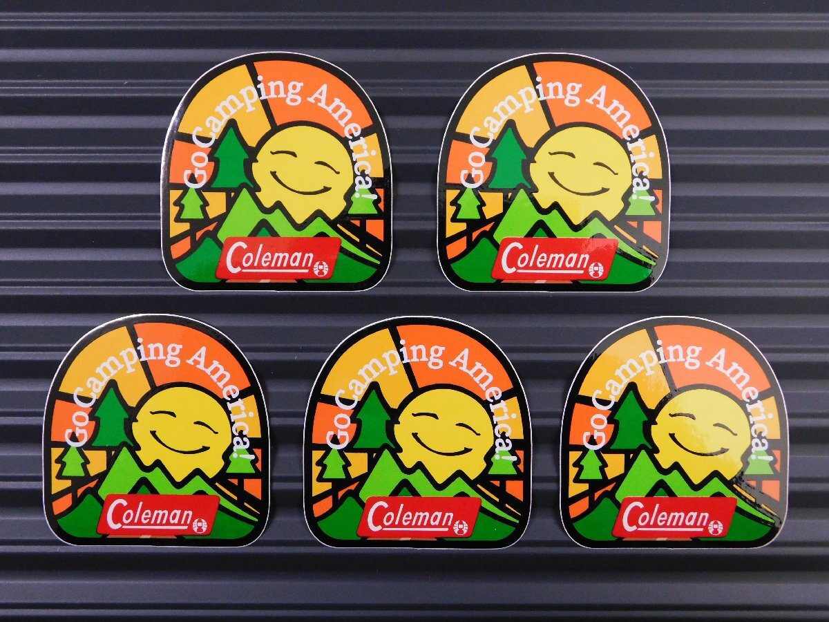 ◆送料\110◆【Coleman SUN・コールマン】※《レーシングステッカー/5枚セット》 (品番ms144) アメリカン雑貨 ガレージ拍卖
