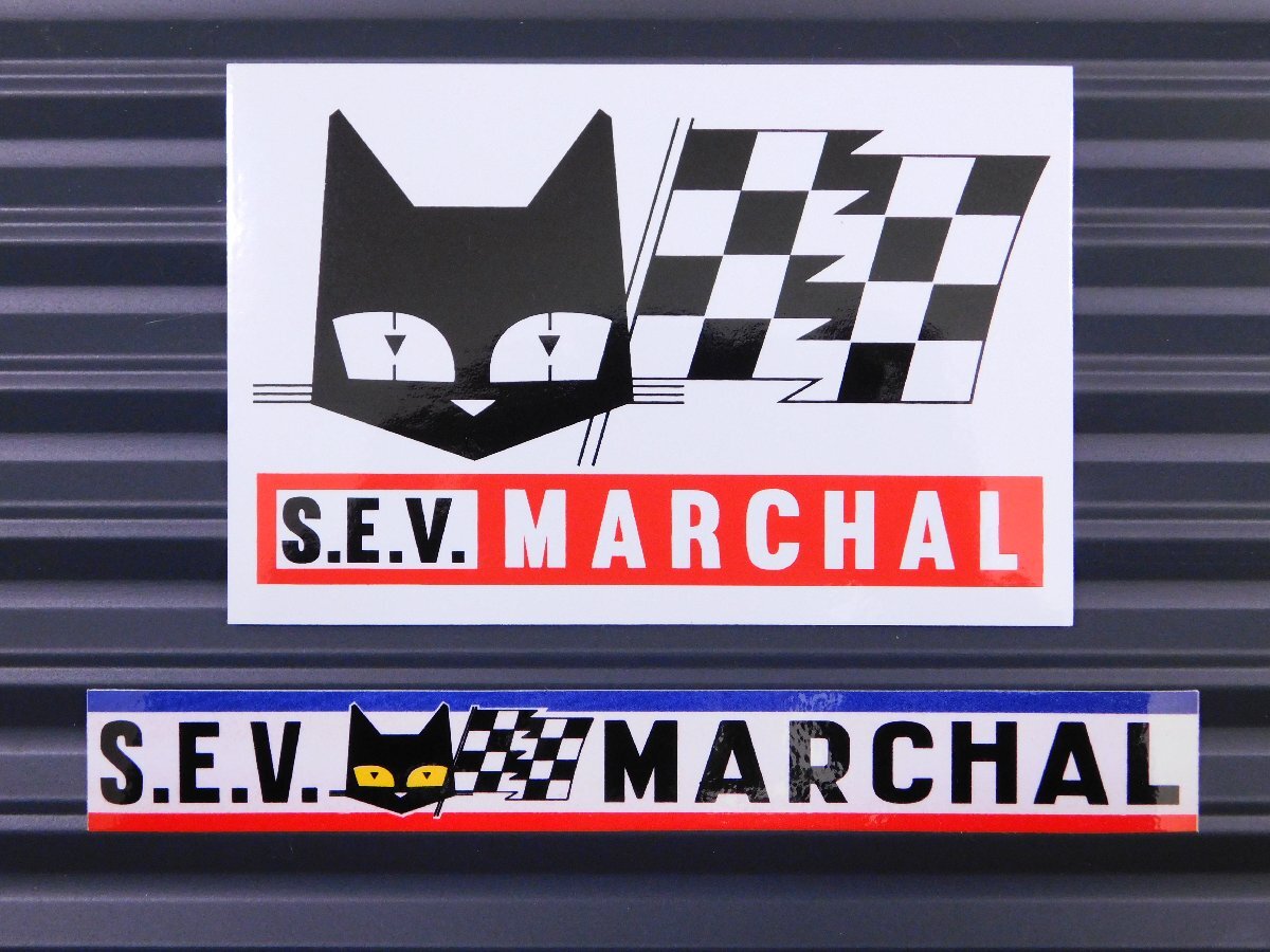 ◆送料\110◆【S.E.V MARCHAL・マーシャル】※《レーシングステッカー/2種類セット》 (品番ms115・ms121) アメリカン雑貨 ガレージ拍卖