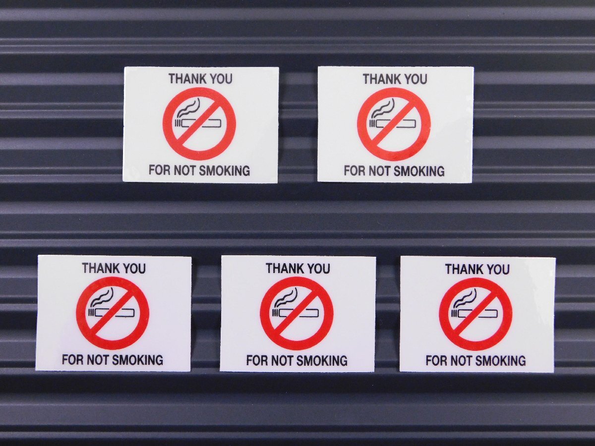 ◆送料\110◆【アメリカ自動車整備用ステッカー/5枚セット】※《NO SMOKING・禁煙ステッカー》 アメリカ輸入品拍卖