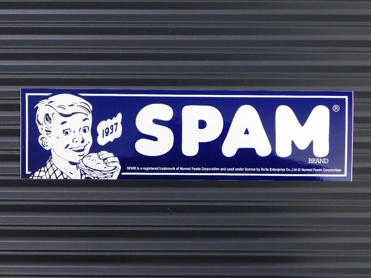 ◆送料\140◆【SPAM・スパム①】※《バンパーステッカー/サイズ76×279mm》 ステッカー拍卖