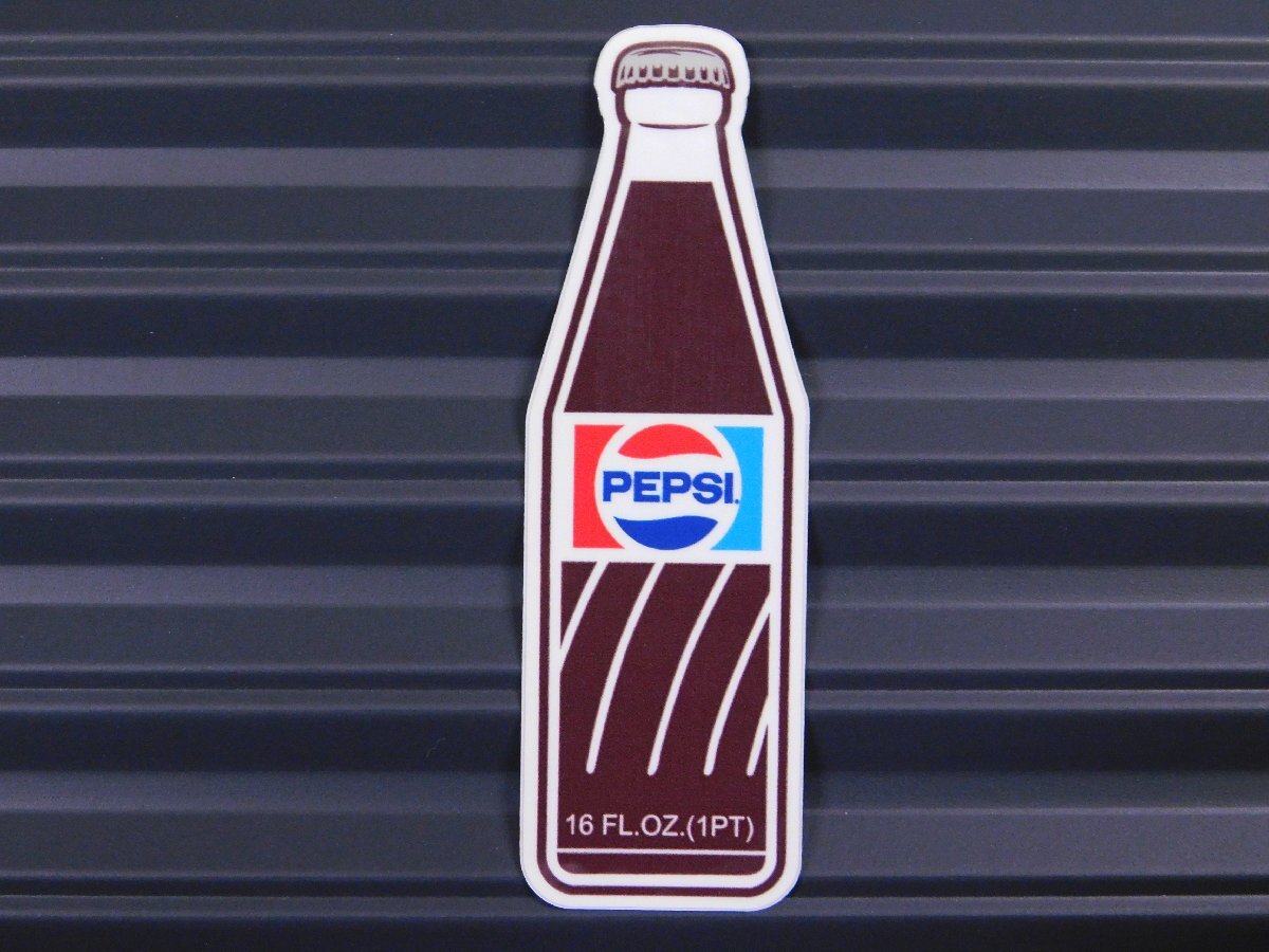 ◆送料\110◆【PEPSI・ペプシ】※《レトロボトルステッカー/サイズ89×28mm》 71~87年代ロゴ ペプシコーラ ステッカー拍卖