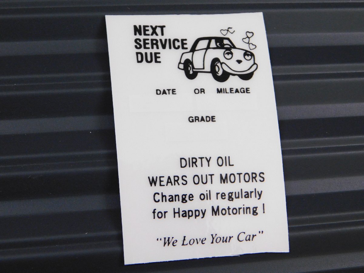 ◆送料\110◆【アメリカ自動車整備用ステッカー】※《メカニックステッカー・OILチェンジ》 sd-01 オイル交換ステッカー拍卖