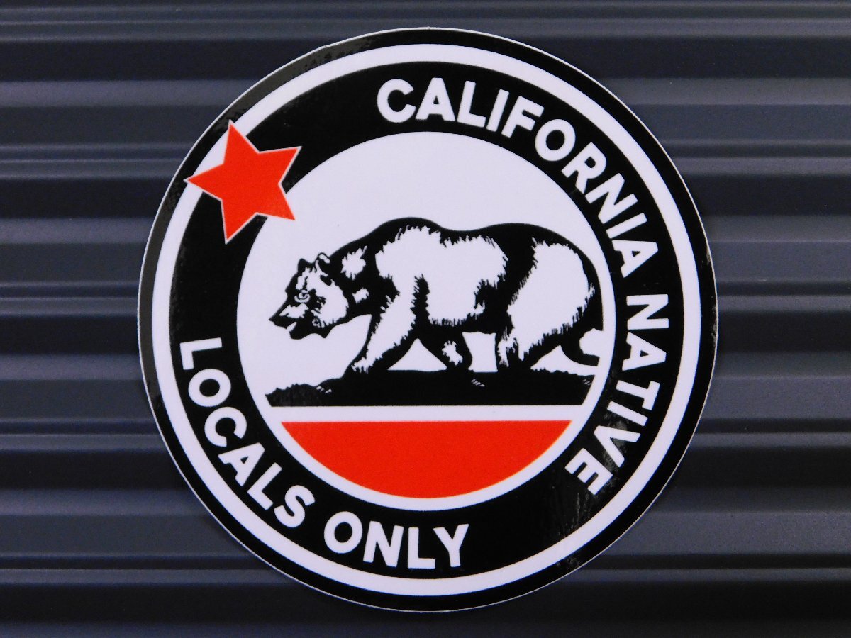 ◆送料\110◆【CALIFORNIA・カリフォルニア】※《レーシングステッカー》 (品番ms117) アメリカン雑貨 ガレージ拍卖