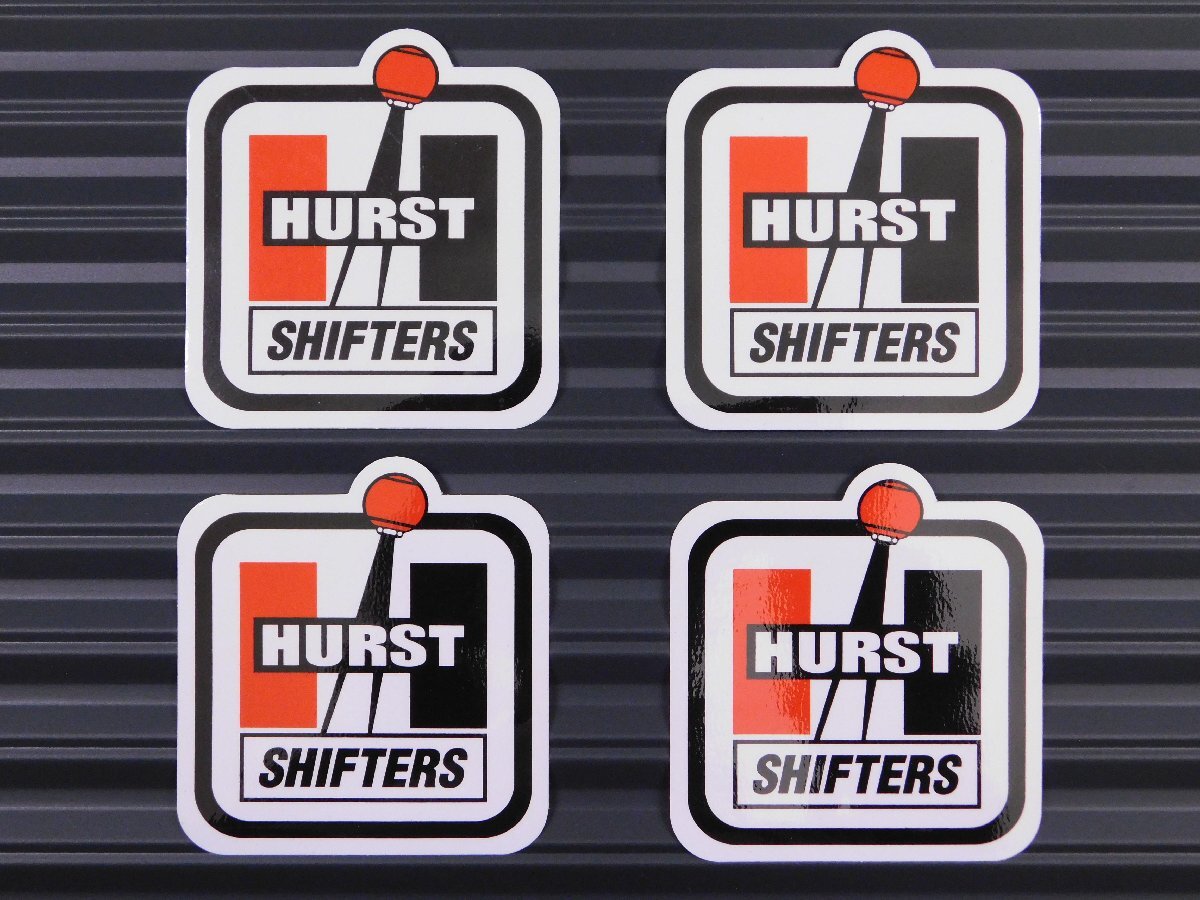 ◆送料\110◆【HURST SHIFTERS・ハーストシフターズ】※《レーシングステッカー/4枚セット》 (品番ms018) アメリカン雑貨 ガレージ拍卖