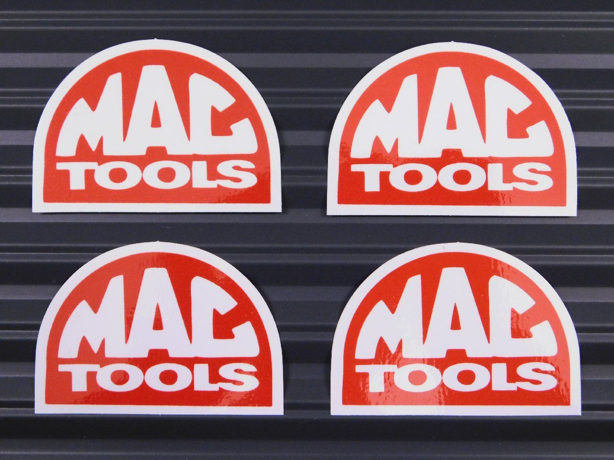 ◆送料\110◆【MAC TOOLS・マックツールズ】※《レーシングステッカー/4枚セット》 (品番ms036) アメリカン雑貨 ガレージ拍卖