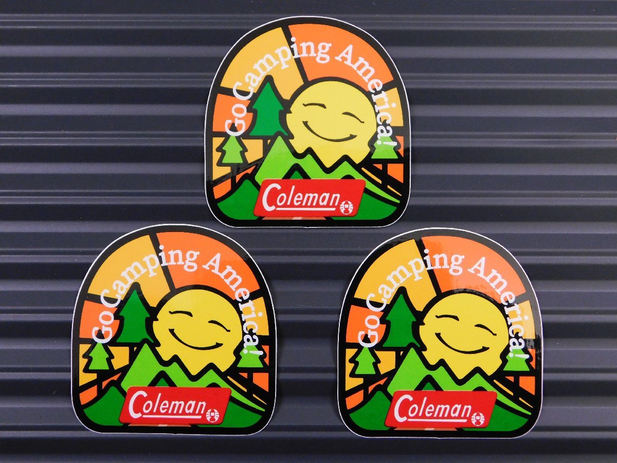 ◆送料\110◆【Coleman SUN・コールマン】※《レーシングステッカー/3枚セット》 (品番ms144) アメリカン雑貨 ガレージ拍卖