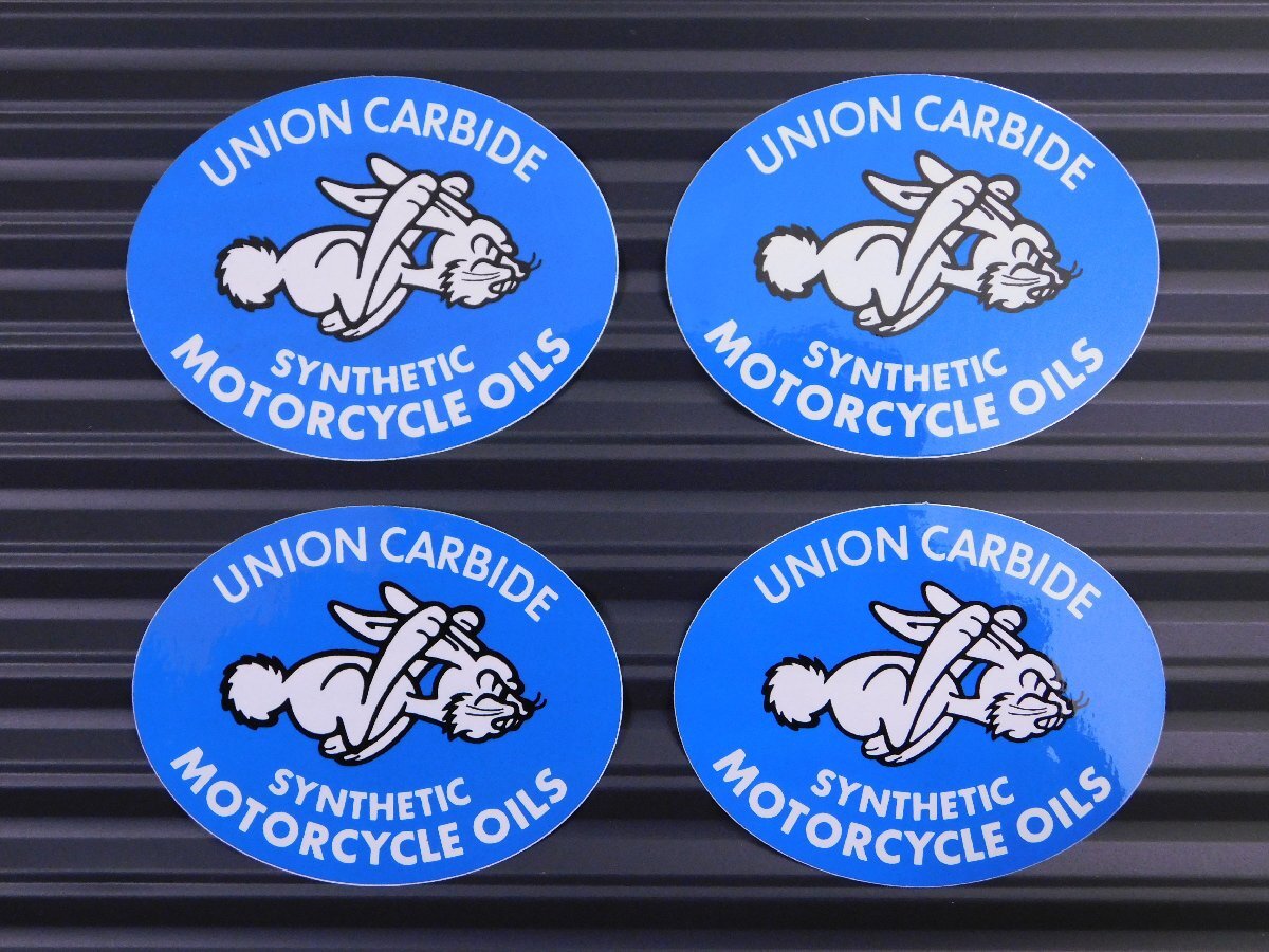◆送料\110◆【UNION CARBIDE】※《レーシングステッカー/4枚セット》 (品番ms147) アメリカン雑貨 ガレージ拍卖
