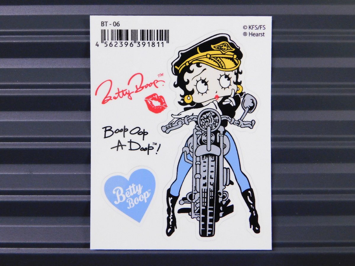 ◆送料\110◆【Betty Boop・ベティちゃん】※《キャラクター ステッカー》 アメリカン雑貨 品番BT-06拍卖