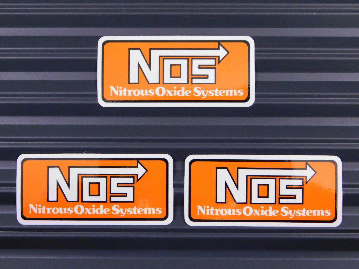 ◆送料\110◆【NOS・ナイトラス オキサイド システム】※《レーシングステッカー/3枚セット》 (品番ms007) アメリカン雑貨 ガレージ拍卖