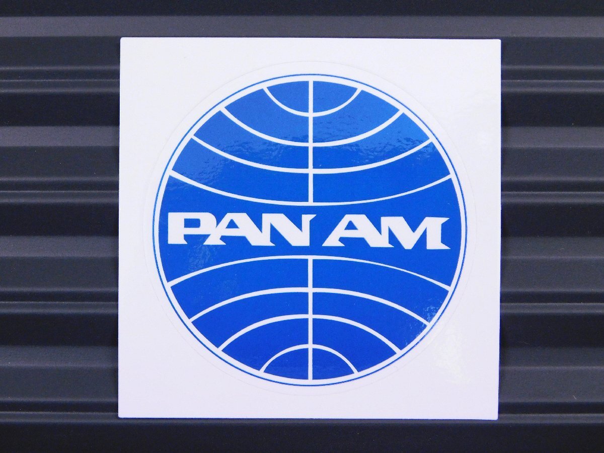 ◆送料\110◆【PAN AM・パンアメリカン航空】※《レーシングステッカー》 (品番ms059) アメリカン雑貨 ガレージ拍卖