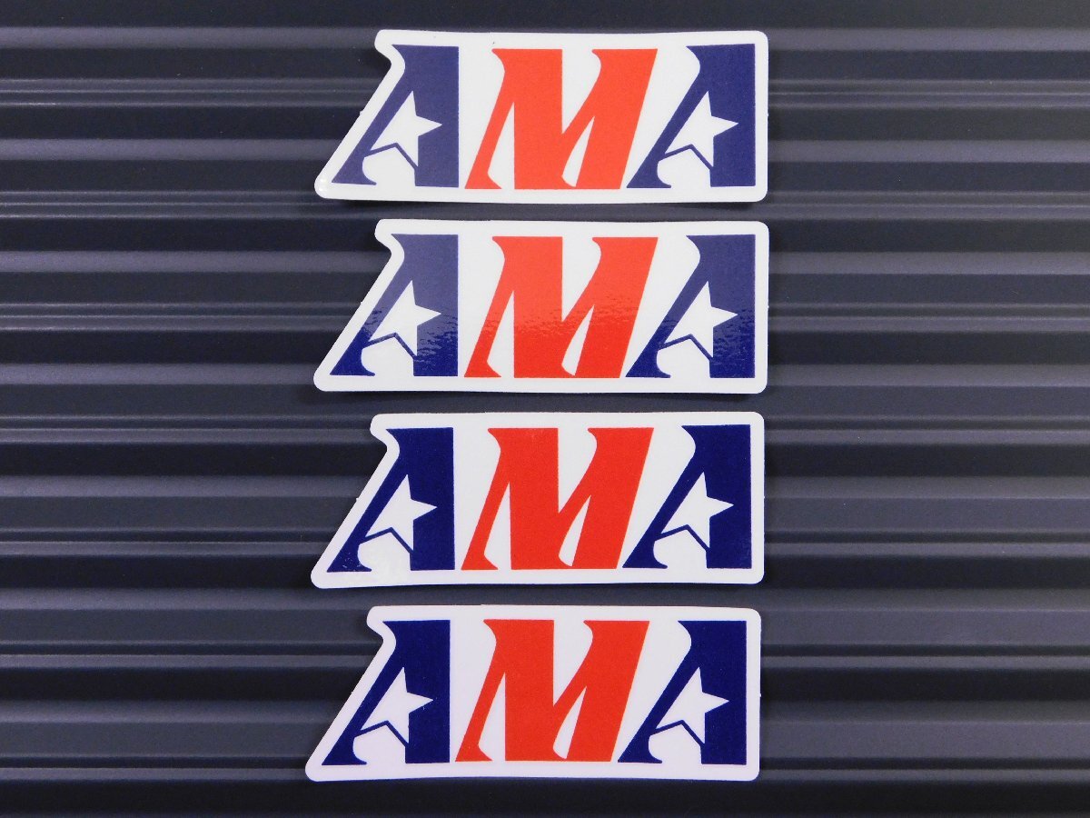 ◆送料\110◆【AMA】※《レーシングステッカー/4枚セット》 (品番ms037) アメリカン雑貨 ガレージ拍卖